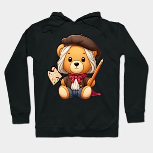 Cute Painter Bear Kawaii Hoodie